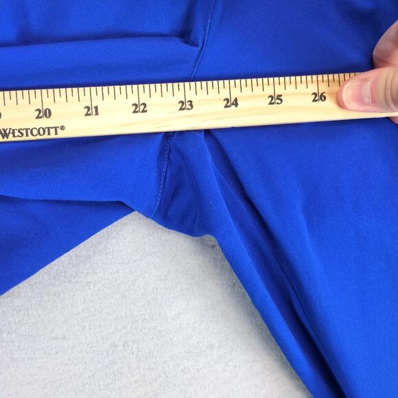 NWT Ruby Rd Blue Embroidered Capri Pants Women's 16 Comfort Waist 38x22.5" Boho - Picture 4 of 10